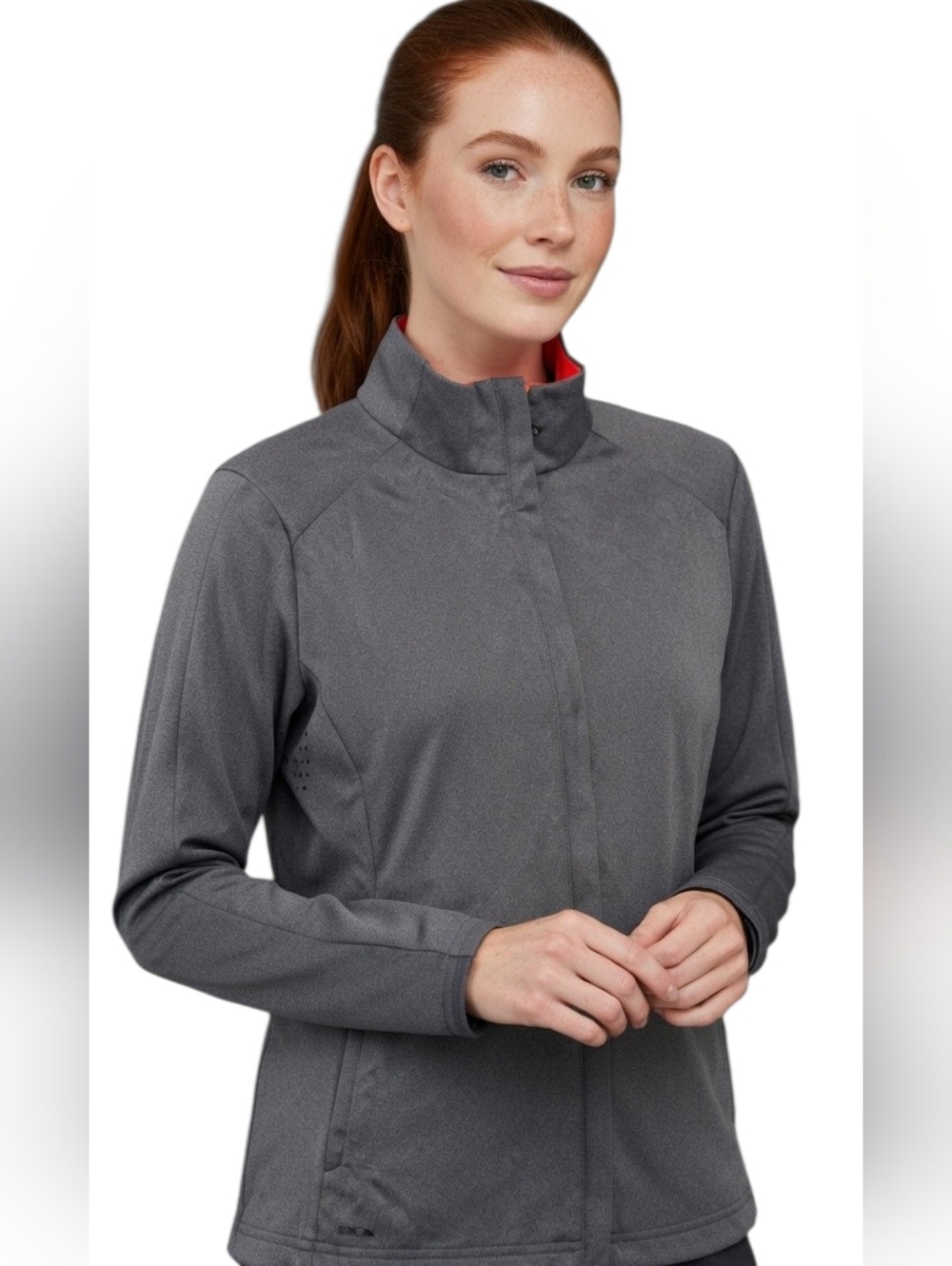 Ralph Lauren RLX Gray Golf Zip Up With Ventilation (SIZE: Large)